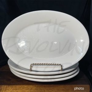 4 Homer Laughlin Oval Restaurant Plates.